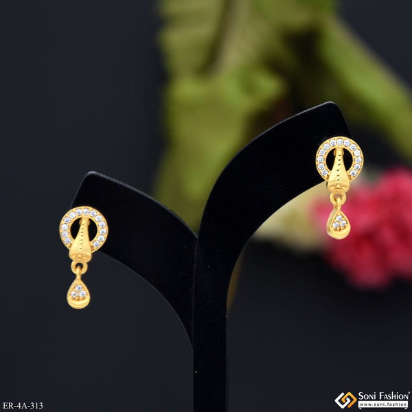 Exclusive Design Gold Plated Earrings for Ladies - Style A313