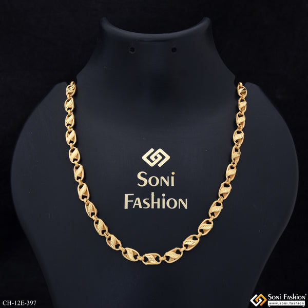 Excellent Design Gold Plated Kohli Chain for Men - Style E397