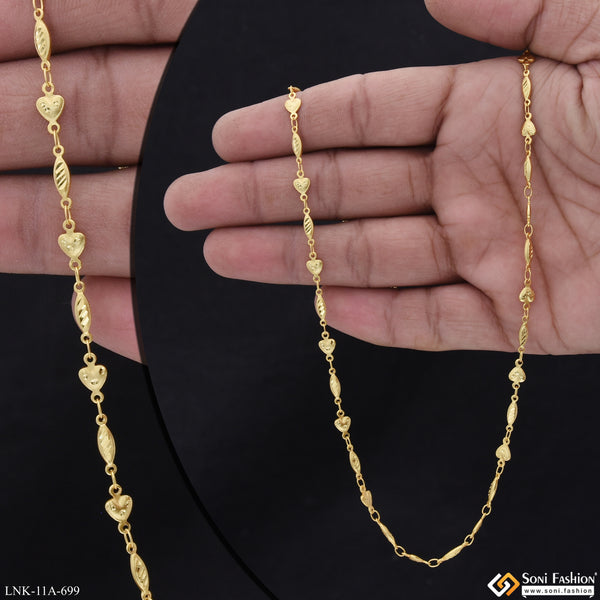 Exclusive Design Gold Plated Chain for Ladies - Style A699