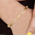 Exclusive with Diamond Fancy Design Gold Plated Bracelet for Lady - Style A304