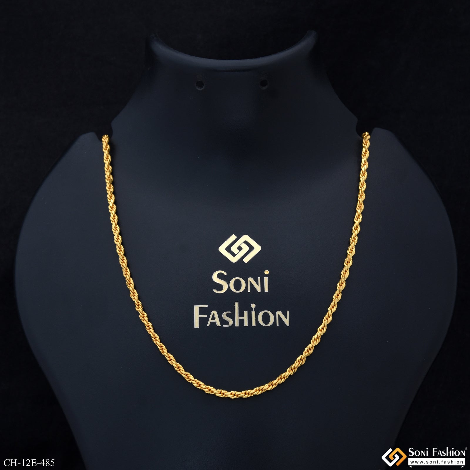 Fabulous Design Gold Plated Rope Chain for Men - Style E485 – Soni Fashion