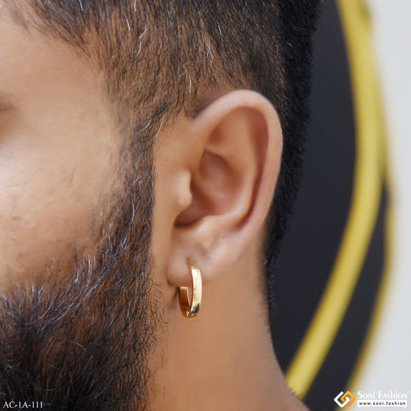 Fabulous Design Stainless Steel Stud Earring for Men (1 Pc) - Style A111