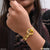 Fancy Butterfly Design With Diamond Gold Plated Bracelet For Women & Girls - Style Lbra056