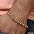 Fancy Design High-Quality Gold Plated Rudraksha Bracelet for Men - Style D071