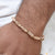 Fancy Design with Diamond Best Quality Rose Gold Bracelet for Men - Style D105