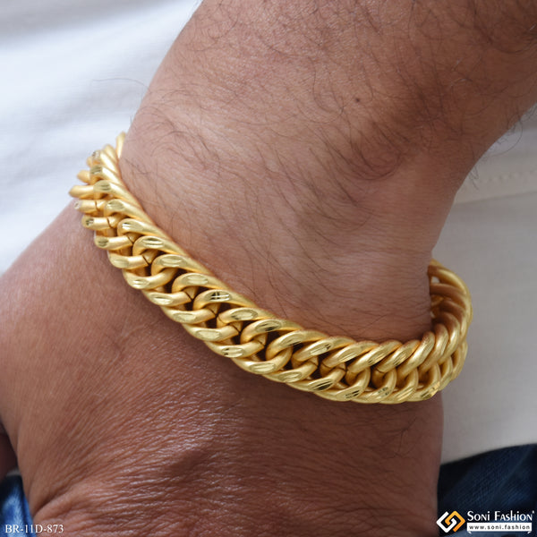 Fashionable Design Gold Plated Link Bracelet for Men - Style D873