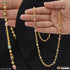 Fashionable with Diamond Lovely Design Gold Plated Mala for Women - Style A409