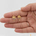 Finely Detailed with Diamond Cool Design Gold Plated Earrings for Lady - Style A052