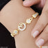 Funky Design with Diamond Latest Design Gold Plated Bracelet for Lady - Style A349