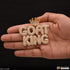 Goat King (greatest Of All Time) With Diamond Golden Color Pendant - Style A895