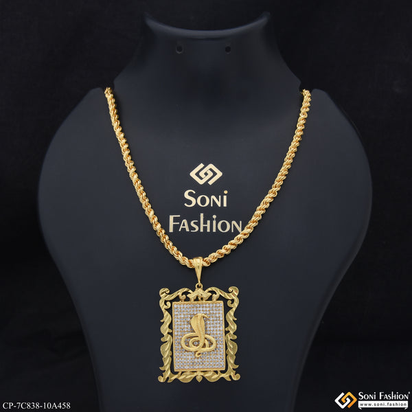 Goga Maharaj Popular Design Pendant With Chain for Men (CP-C838-A458)
