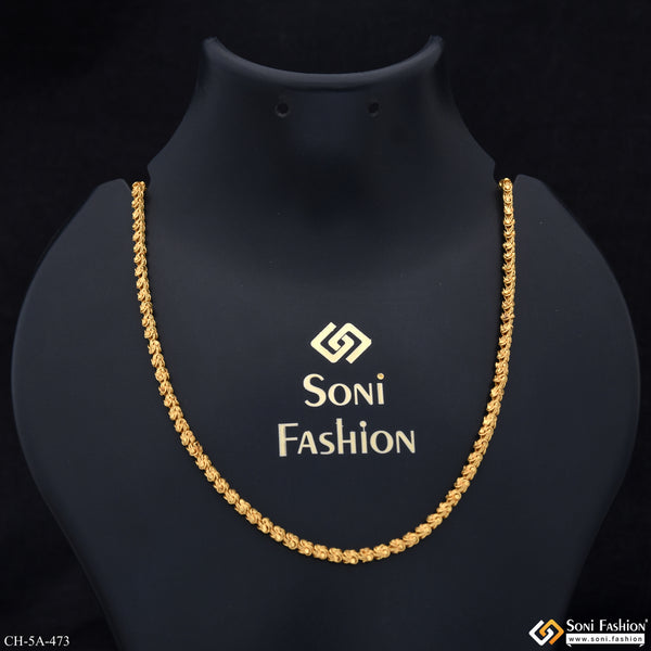 Gorgeous Design Gold Plated Rajwadi Chain for Men - Style A473