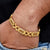 Gorgeous with Diamond Excellent Design Gold Plated Bracelet for Men - Style C957
