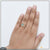 Green Stone with Diamond Chic Design Gold Plated Ring for Ladies - Style LRG-176