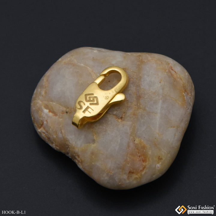 Golden Spring Lock 1 Gram Gold Plated Spring Lock For Chain - Small Size - Design L1 ...