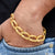 Hand-Crafted with Diamond Best Quality Gold Plated Bracelet for Men - Style C962