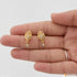 Heart Shape with Diamond Cool Design Gold Plated Earrings for Lady - Style A050