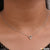 Heart with Diamond Best Quality Silver Color Necklace for Women - Style LNKA029