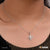 Heart with Diamond Glamorous Design Silver Color Necklace for Women - Style LNKA032