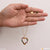 Heart With Diamond Superior Quality Golden Color Necklace For Lady - Style Lnsa009