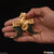 Horse in Artificial Daul Lion Nail Sophisticated Design Gold Plated Pendant - Style A878