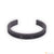 Mat Black Curved Line Pattern Stainless Steel Bracelet Kada Delicate Design - Style A184