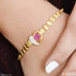 1 Gram Gold Plated with Diamond Superior Quality Bracelet for Ladies - Style A314