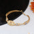 Glittering Design with Diamond Designer Gold Plated Bracelet for Lady - Style A347