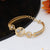 Graceful Design with Diamond Fashionable Gold Plated Bracelet for Lady - Style A348