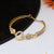 Funky Design with Diamond Latest Design Gold Plated Bracelet for Lady - Style A349
