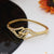 Artisanal Design with Diamond Designer Gold Plated Bracelet for Ladies - Style A352