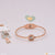 Roman Number With Diamond Charming Design Rose Gold Bracelet - Style Lbra074