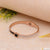 Roman Number with Diamond Graceful Design Rose Gold Bracelet - Style LBRA093