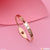 Diamond Chic Design Rose Gold Bracelet For Women & Girls - Style Lbra094