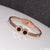 Roman Number With Diamond Stunning Design Rose Gold Bracelet - Style Lbra097