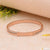Roman Number With Diamond Lovely Design Rose Gold Bracelet - Style Lbra099