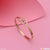 Triangle Shape With Diamond Fancy Design Rose Gold Bracelet - Style Lbra100