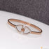 Triangle Shape With Diamond Fancy Design Rose Gold Bracelet - Style Lbra100