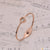 Roman Number With Diamond Charming Design Rose Gold Bracelet - Style Lbra074