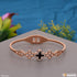 Flower With Diamond Cool Design Rose Gold Bracelet For Women - Style Lbra091