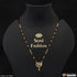 1 Gram Gold Plated with Diamond Fancy Design Mangalsutra for Women - Style A409