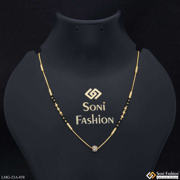 1 Gram Gold Plated Stunning Design Mangalsutra for Women - Style A858