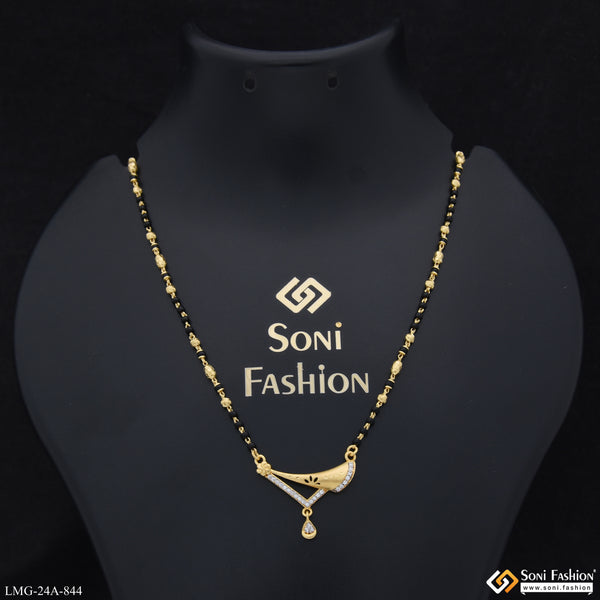 1 Gram Gold Plated Exclusive Design Mangalsutra for Women - Style A844