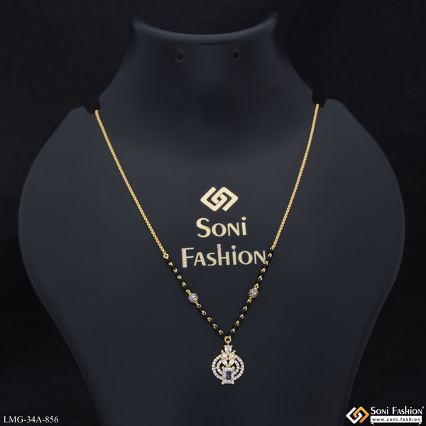 1 Gram Gold Plated Charming Design Mangalsutra for Women - Style A856