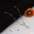 1 Gram Gold Plated White Stone Fancy Design Mangalsutra for Women - Style A489