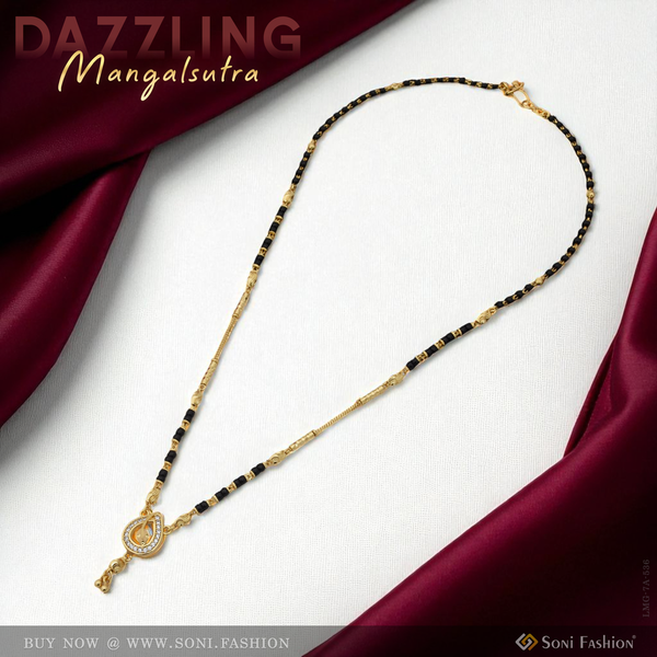 Glittering Design Gold Plated Mangalsutra for Women - Style A536