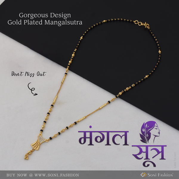 Gorgeous Design Gold Plated Mangalsutra for Women - Style A537