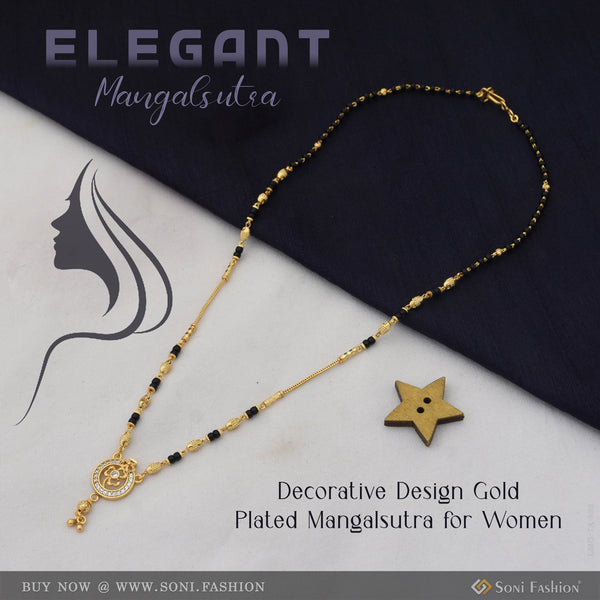 Decorative Design Gold Plated Mangalsutra for Women - Style A538