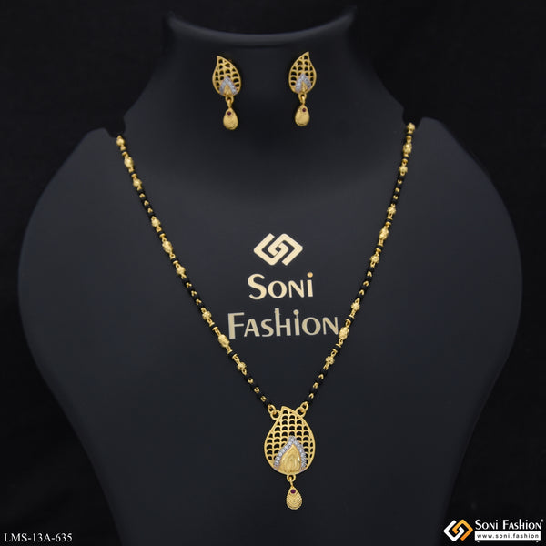Latest Design Gold Plated Mangalsutra Set for Women - Style A635