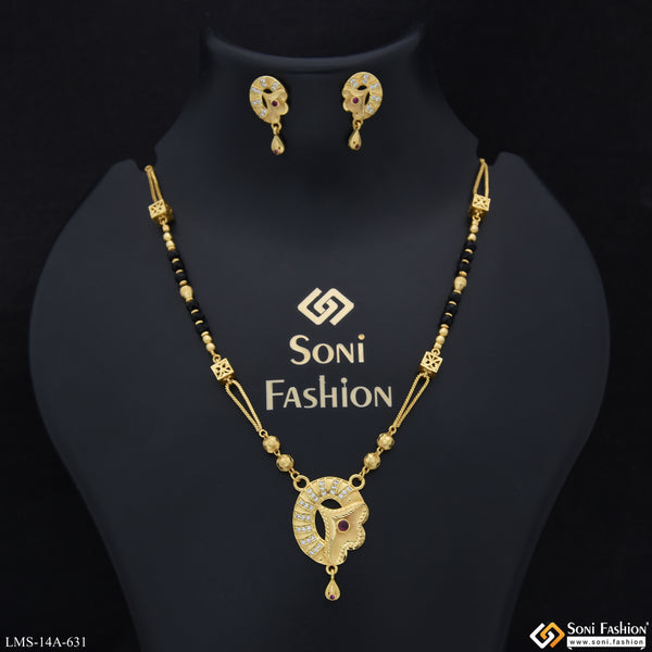 Artisanal Design Gold Plated Mangalsutra Set for Women - Style A631